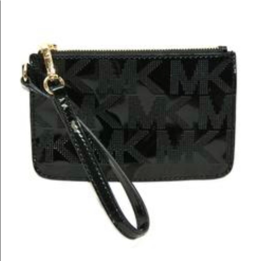 Michael kors black purse handbag wristlet